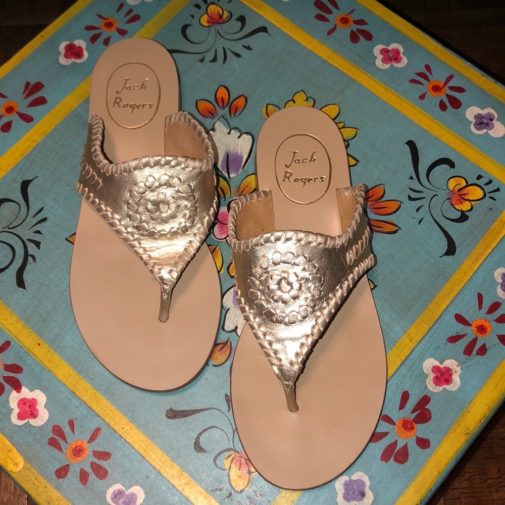 Jack Rogers - Blair Sandal in Platinum